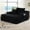 Single Black, variant on FFH 65"L Chaise Lounge Chair Indoor, Plush Cloud Couch Boneless Sleeper Sofa with Cup Holders and Side Pockets, Green
