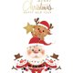 thumbnail image 2 of XWSHYW Decoraciones Navideñas Pegatinas de Pared para Puerta con Diseño de Ciervo de Papá Noel, 2 of 6