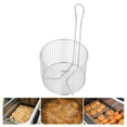 thumbnail image 1 of Panier à Frire Profond, Panier à Frire en Acier Inoxydable, Panier à Frire Réutilisable de Qualité Alimentaire Durable avec Poignée de Levage, Facile à Nettoyer, Adapté à Divers Environnements de Cuisson, 1 of 7