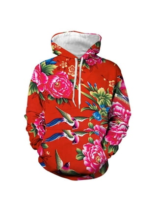 Floral Hoodies Mens