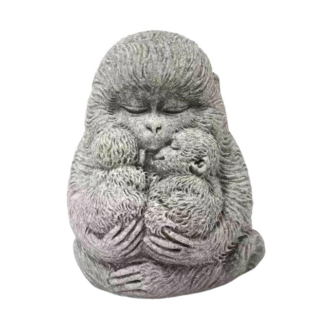Estatua de arenisca Acuario Paisajismo Adorno de arenisca Jardinería Adorno de paisaje Arenisca Té Mascota para sala de estar Mesa Decoración de hotel Estilo E Macarena Estatua de arenisca