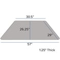 thumbnail image 2 of Pemberly Row 31" x 58" Trapezoid Thermal Fused Top Activity Table in Gray, 2 of 4
