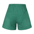 thumbnail image 6 of EDHITNR Athletic Shorts for Women, Womens Plus Size Comfy Drawstring Casual Elastic Waist Pocket Loose Shorts Pants Mint Green L, 6 of 6