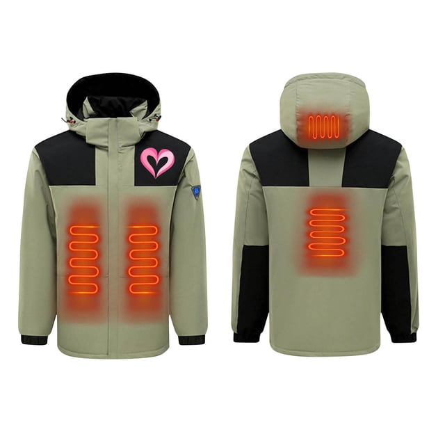 Womens Coats USB Intelligent Constant Temperature Heated Windproof Plus Size Coat For Men And Women Winter 4 Heated Jacket Coat Gaoy Matte Top Coat Coats For Women