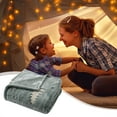 thumbnail image 2 of YUEHAO Christmas Throw Blanket, Throw Blanket, Winter Glow in The Dark Warm Blanket, Christmas Tree Pattern Blanket, Soft Warm Comfortable Blanket, Glowing Blanket On The Baby Soft Blanket (Gray, M), 2 of 7