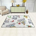 thumbnail image 3 of Coolnut Lightweight Soft Area Rugs 60 x 39 inch (5'x 3'3"), Koala with Holiday Elements On White Floor Mat for Kids Playing Room Hardwood Floor Living Room Nursery Rugs, 3 of 6