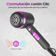 thumbnail image 4 of Secadora De Cabello Profesional Portátil De 2000w Y 3 Velocidades Negra con Morado, 4 of 5
