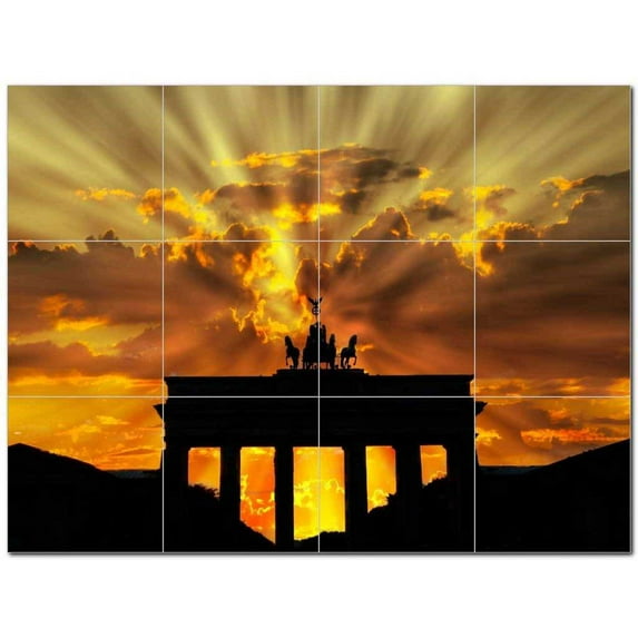 Monument Ceramic Tile Mural Kitchen Backsplash Bathroom Shower 400926-XL43