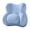Blue, variant on Office Lumbar Support Cushion Memory Foam Back Pillow for Desk Chair Nap Rest Ergonomic Backrest Black