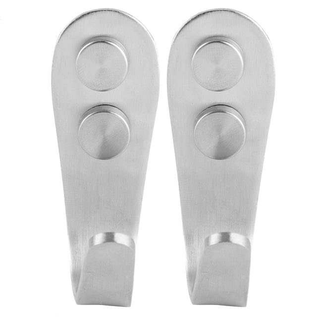 Perchero para baño, 1 par de ganchos de acero inoxidable, gancho ultra sensible