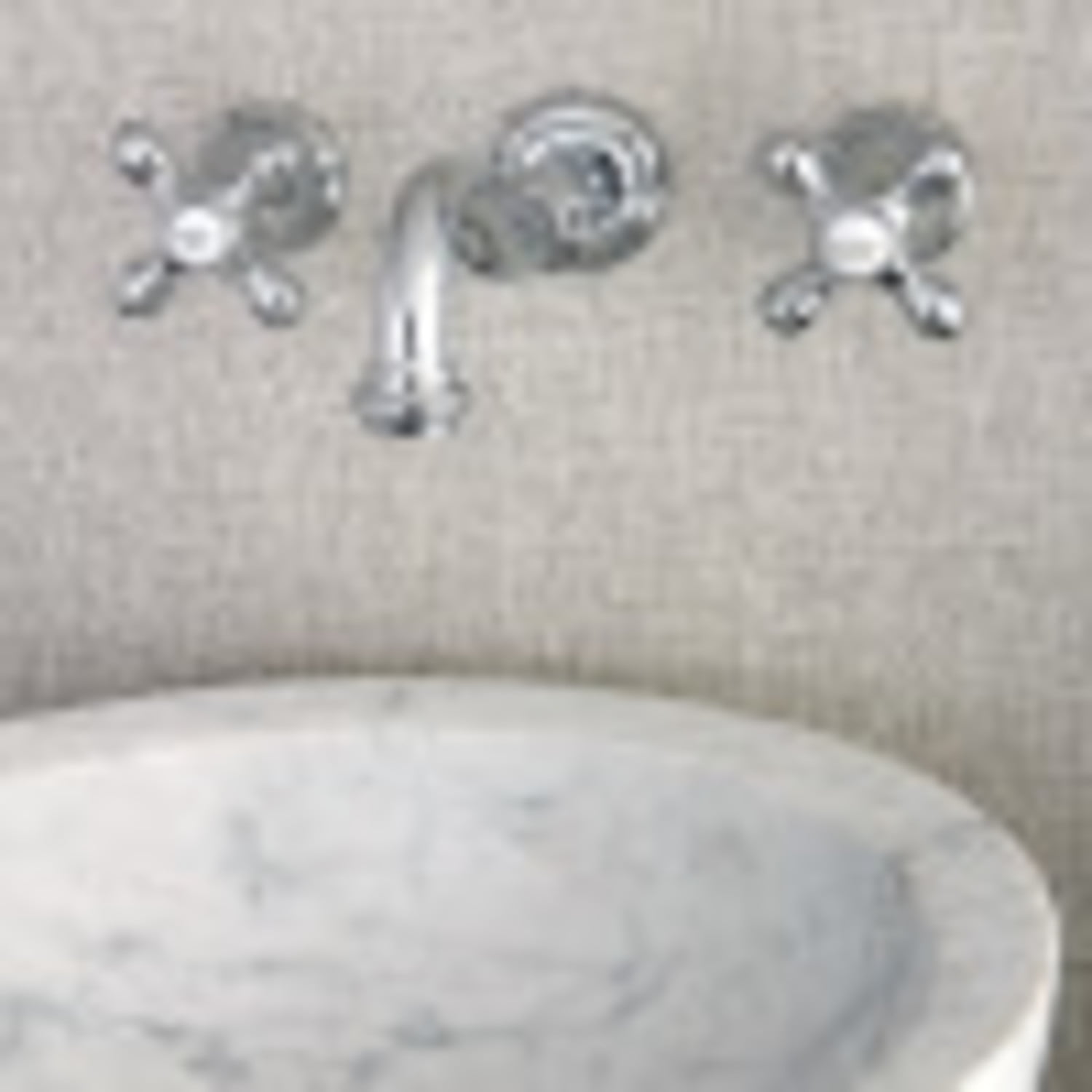 Kingston Brass KS3121AX Vintage 2-Handle Wall Mount Bathroom Faucet, Polished Chrome