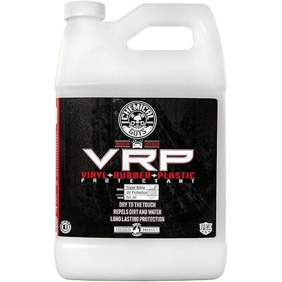 Chemical Guys TVD_107 VRP Vinyl, Rubber and Plastic Non-Greasy Dry-to-the-Touch Long Lasting Super Shine Dressing for Tires, Trim and More, Safe for Cars, Trucks, SUVs, RVs & More, 128 fl oz (1 Gal)