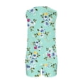 thumbnail image 5 of Ensembles 2 Pcs pour Femmes 2 Pcs Pyjama Confortable à Col Rond et Manches Courtes pour la Maison Ensemble de Sport Ensembles pour Femmes en Liquidation, 5 of 5