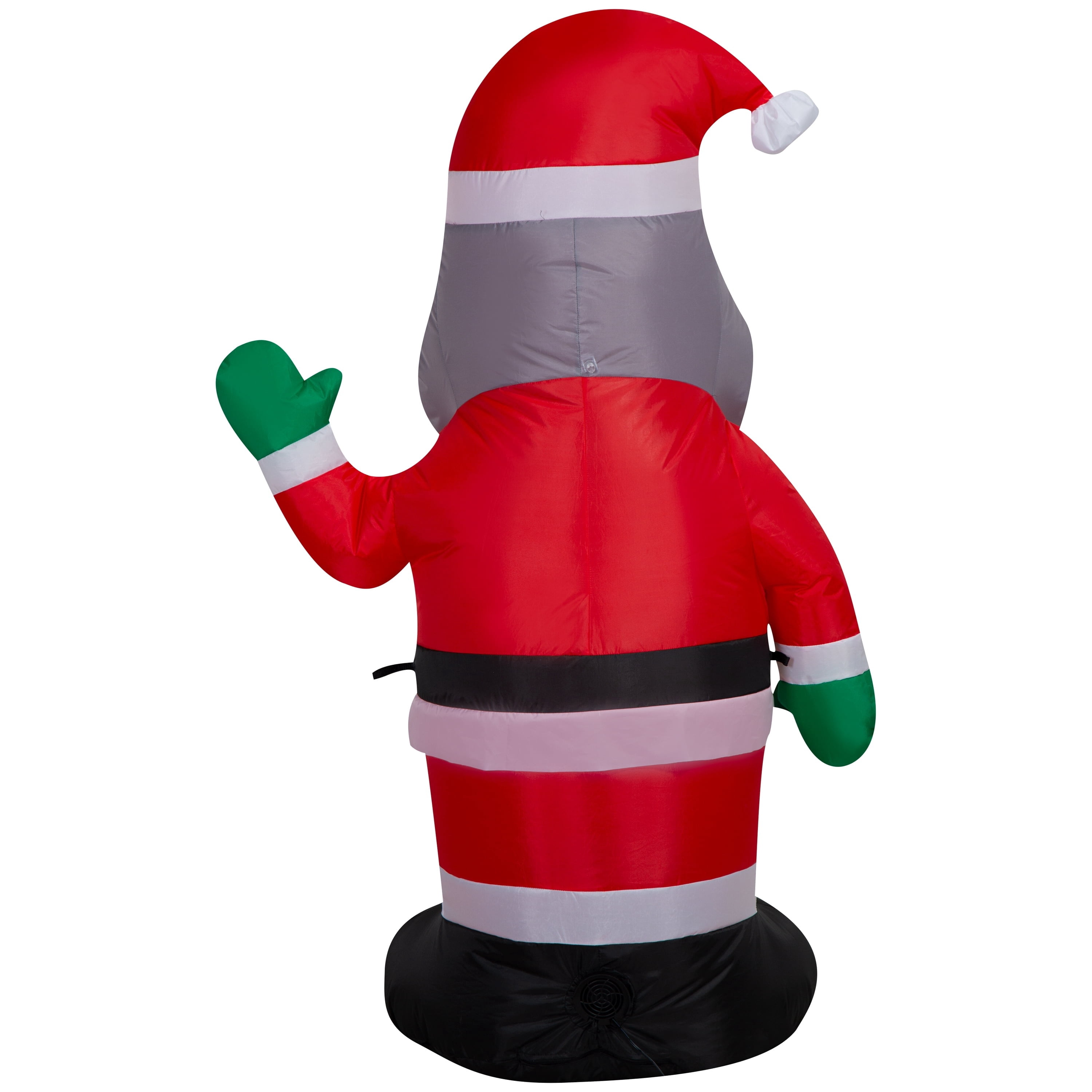 Multicolor Santa Christmas Airblown Yard Inflatable, 4', by Holiday Time
