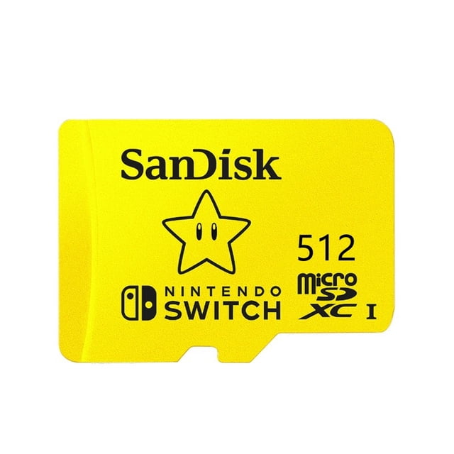 SanDisk Nintendo Switch Tarjeta De Memoria Oficial Super Mario Micro SD XC U3 (256GB/512GB) Gao Jiahui unisex