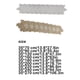 thumbnail image 3 of Camino de largo Simple Inteprter mantel de encaje tela decorativa color café 35*120cm, 3 of 6