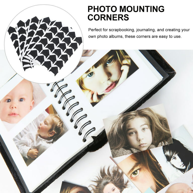 40 Sheets Photo Corners Picture Corners Photo Mounting Corners for  Scrapbooking 