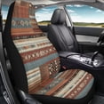 thumbnail image 4 of Uourmeti Car Seat Covers Full Surround Auto Interior Seat Cushion Polyester Stretchy, Suitable for Vehicle Truck, Geometric Stripes Pattern, 4 of 6