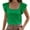 Green, variant on Youmylove Womens Summer Tank Tops Square Neck Ruffled Sleeve Top Solid Pleated Summer Flowy Blouse Shirt Tank Dressy Casual Dressy Fashion Outfits