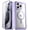 Purple, variant on Poetic Guardian MagPro Case for iPhone 15 Pro Max 6.7 Inch,[Compatible with MagSafe][20 FT Mil-Grade Drop Tested] Full-Body Shockproof Rugged Clear Cover with Built-in Screen Protector, Purple/Clear