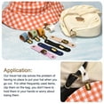 thumbnail image 5 of Hat Clips for Travel, 2 Pack PU Leather Hat Clips for Bag(Brown, Black), 5 of 6
