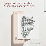HPRT MT810 2PCS A4 Thermal Paper Roll for MT810 Thermal Printer BPA-free 10 Image Long-lasting Perfect for Photo Picture Receipt Memo PDF File Webpage Printing Instant Photo