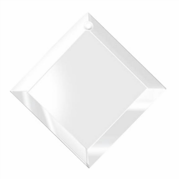 Suncatchers, Crystal Clear 4" Squares Are Ready To Decorate (Lot of 6)