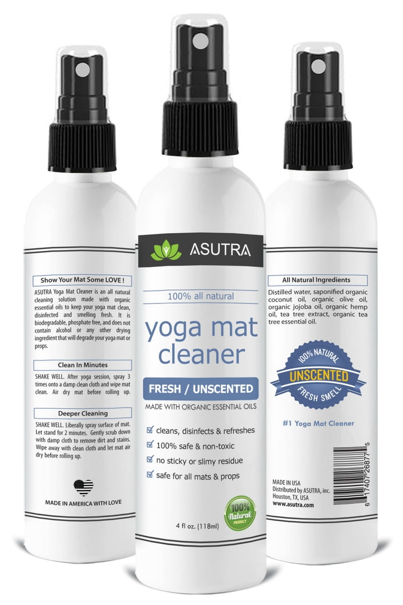 Asutra 100 Natural And Organic Yoga Mat Cleaner No Slippery
