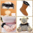 thumbnail image 4 of 2m Quality Fluffy Ostrich Feathers Boas 1ply Carnival Clothing Sewing Accessories Wedding Dress Feather Scarf Decorative Crafts, 4 of 4