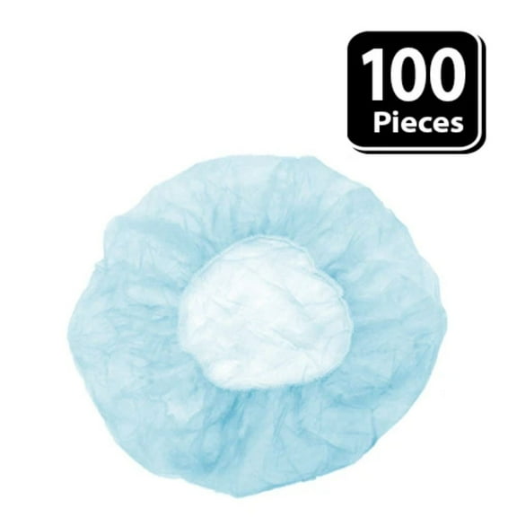 Zayaan Health Ultranet Anti Microbial 24" Invisible Hair Nets, White (Pack of 100)