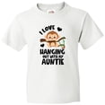 thumbnail image 3 of Inktastic Monkey I Love Hanging out with My Auntie Youth T-Shirt, 3 of 5