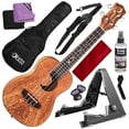 thumbnail image 2 of Luna Exotic Series Spalt Maple Concert Ukulele with Crescent Moon Soundhole and Professional Stand Deluxe Bundle, 2 of 6