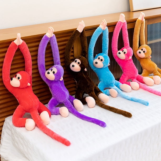 Singe réaliste suspendu à vendre, animal aux longs bras et jambes, jouet en peluche singe en peluche