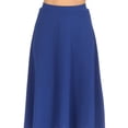 thumbnail image 6 of Women's Flared Lightweight Elastic Midi A-Line Skirt - Comfortable and Stylish, 6 of 8