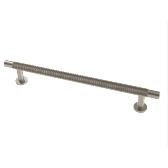 Liberty P44634C-Sn 6 5/16" Knurled Bar Cabinet & Drawer Pull Satin Nickel