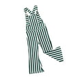 thumbnail image 4 of Sunisery Toddler Baby Girl Stripe Bell-Bottom Jumpsuit Romper Overalls Long Pants Outfit Green 1-2 Years, 4 of 8