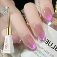 thumbnail image 1 of Esmalte de uñas blanco de cerámica con efecto ojo de gato, pegamento para esmalte de uñas, esmalte de uñas blanco de porcelana brillante, 10 ml por uña., 1 of 2