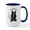 White/Navy Inside, variant on CafePress - Belgian Sheepdog IAAM Large Mug - 15 oz Ceramic Large White Novelty Mug