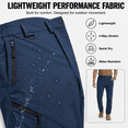 thumbnail image 5 of YAPPO Men's Lightweight Hiking Pants, Quick-Dry 4-Way Stretch Water-Resistant Outdoor Work Pants with 4 Pockets, 5 of 10