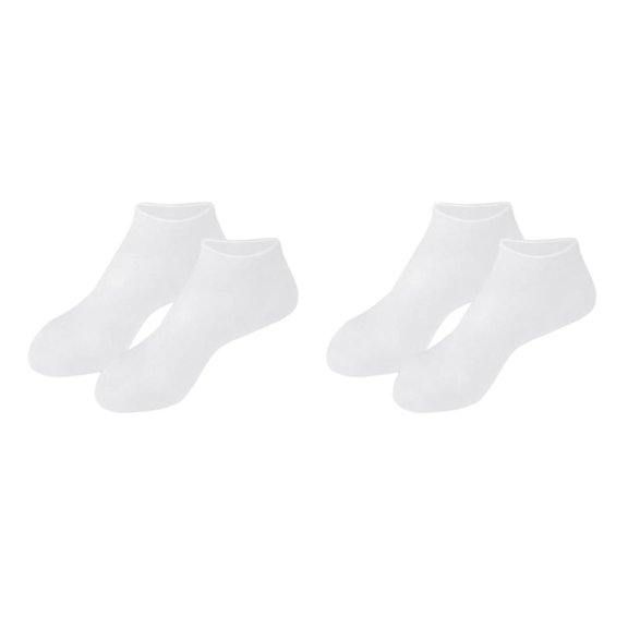 Vogacara Calcetines de gel de silicona Calcetines de protección para los pies Protector para el cuidado de los pies Blanco M 2piezas Blanco METRO