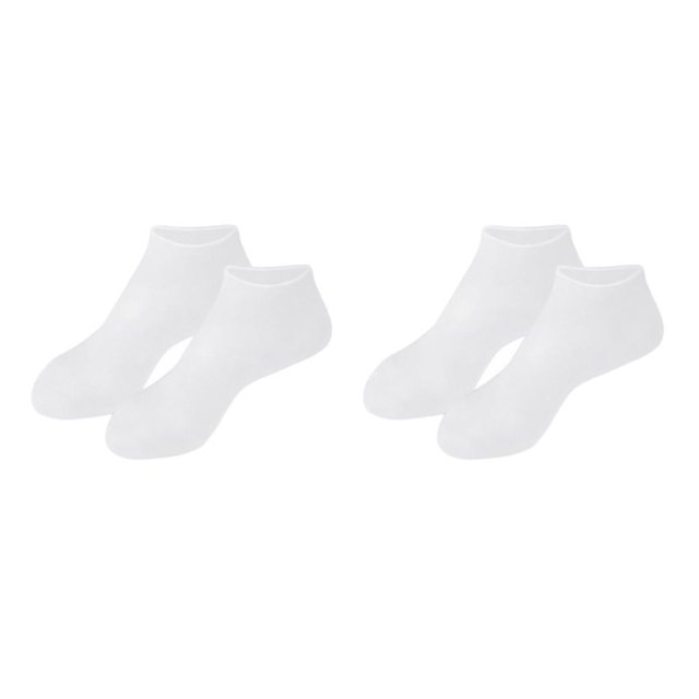 Vogacara Calcetines de gel de silicona Calcetines de protección para los pies Protector para el cuidado de los pies Blanco M 2piezas Blanco METRO