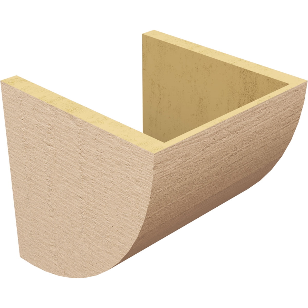 11"W x 11"D x 11"H Wide Durham Rough Cedar Woodgrain TimberThane Corbel, Primed Tan