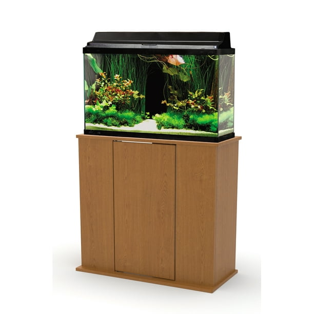 Upright Aquarium Stand, Oak, 29 Gallon