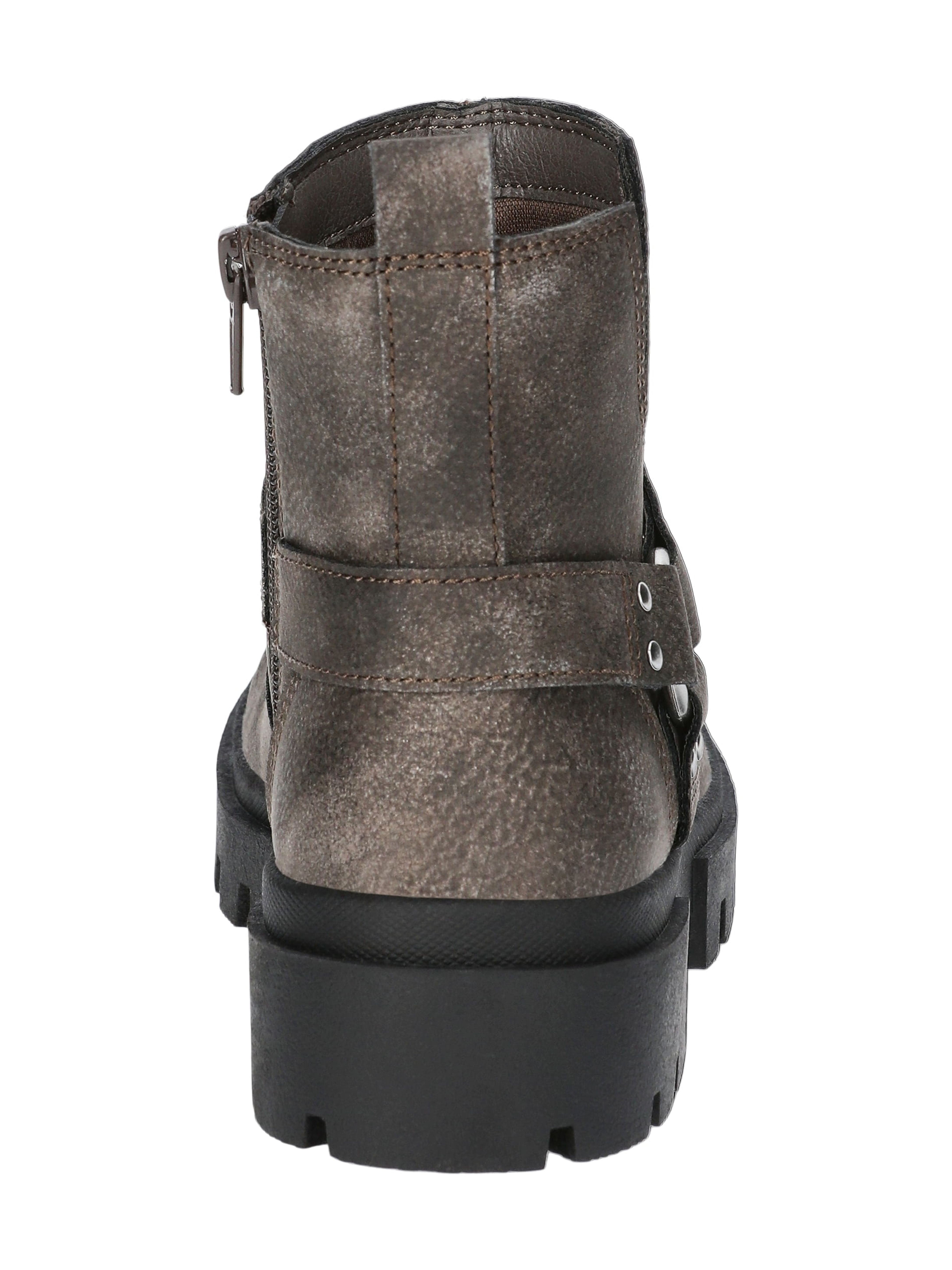 Justice Little and Big Girls' Faux Leather Moto Boots