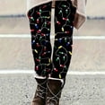 thumbnail image 4 of IROINNID Women's Christmas Lights Print High Waist Stretchy Soft Full Length Yoga Leggings for Workout Holiday Party and Casual Daily Wear, 4 of 9