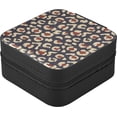 thumbnail image 3 of SKYSONIC Retro Leopard Leather Jewelry Box,Portable Mini Jewelry Case Traveling Jewelry Organizer for Rings Necklaces Bracelets Earrings, 3 of 7