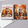 thumbnail image 4 of Happy Thanksgiving Siberian Husky Give Thanks Fall Beanie Scarf Welcome Spiral Bound Journal Husky Dog Lover Gifts 5x7in Spiral Notebook - 00020, 4 of 5