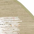 thumbnail image 4 of SAFAVIEH Montauk Tennyson Braided Border Cotton Area Rug, Ivory/Olive, 6' x 6' Round, 4 of 6