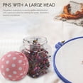 thumbnail image 2 of 500Pcs Sewing Pins Pearl Needles Pink Fabric Cover Pin Cushion Bottle Tailoring Process, 2 of 9