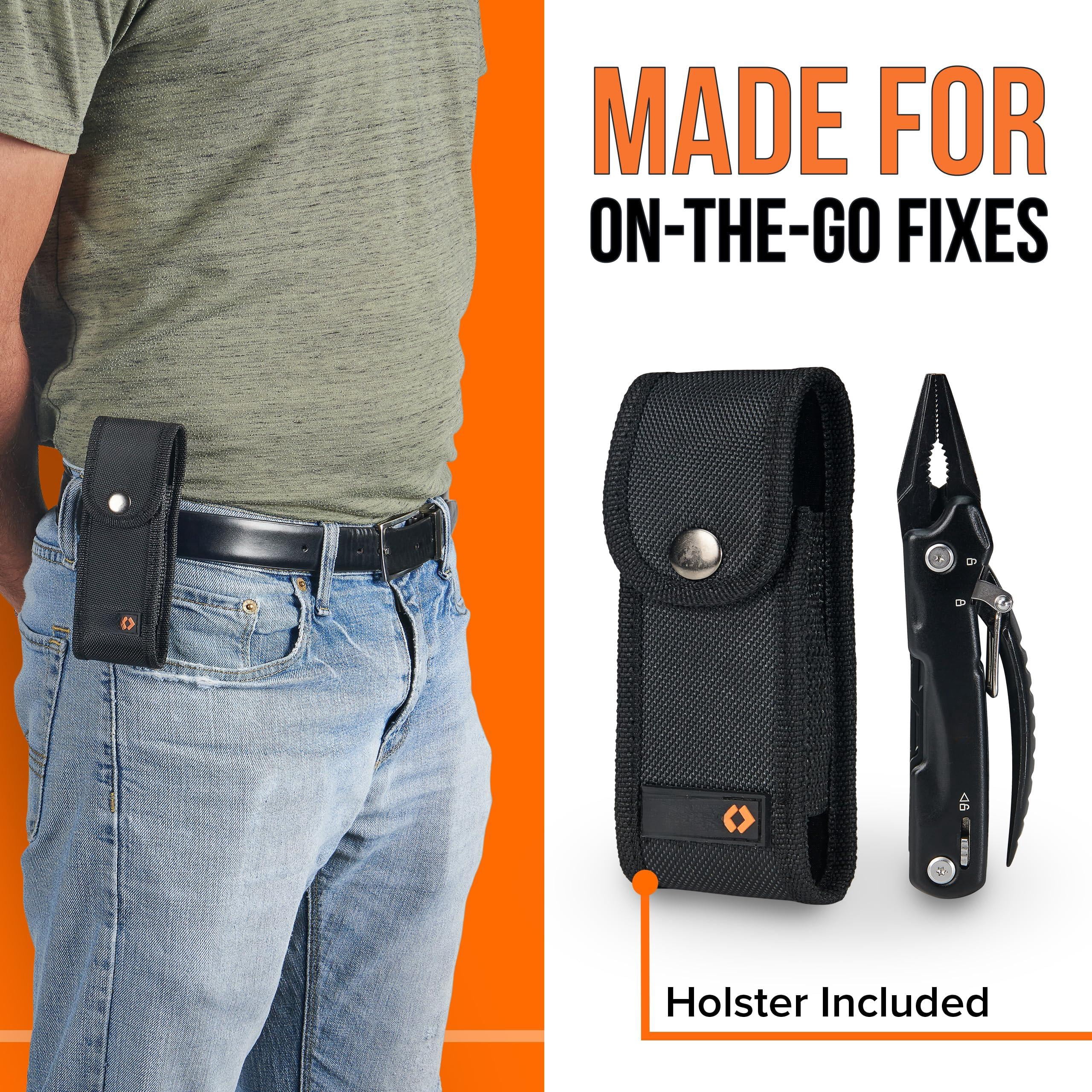 Pro Tools Pliers Multitool - Cool Gifts For Dads Who Have Everything Compact Diy Multi Tool Gift Men  Husband Handyman Backpacking & Camping Accessories